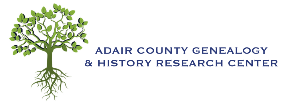 Adair County Genealogy & History Research Center logo